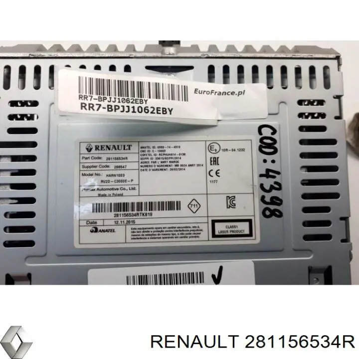 281156534R Renault (RVI) Радиоприемник
