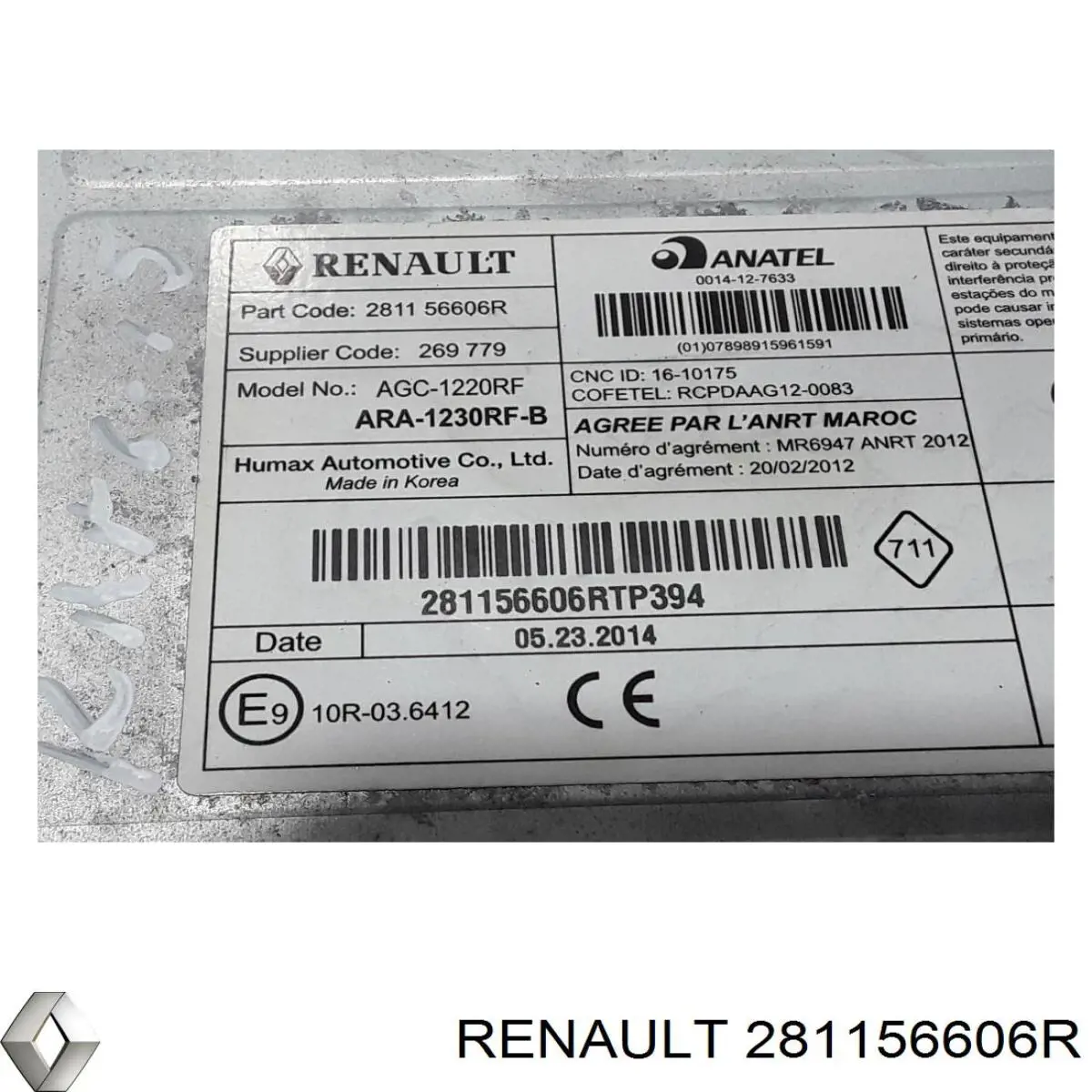 Магнитола (радио AM/FM) Renault (RVI) 281151545R цена, от 115.42 USD