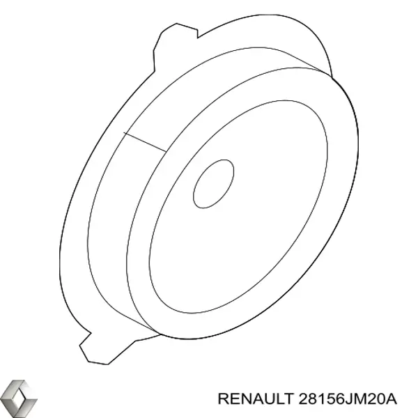 28156JM20A Renault (RVI) alto-falante da porta dianteira