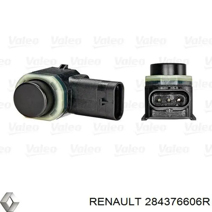 Sensor De Alarma De Estacionamiento(packtronic) Delantero/Trasero Central 284376606R Renault (RVI)