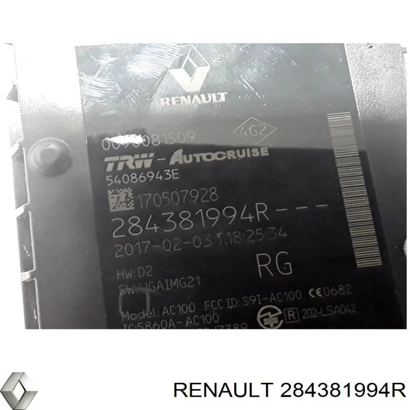 Радарный датчик дистанции Renault (RVI) 284381994R цена, от 81.85 USD