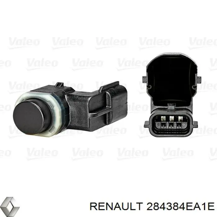 284384EA1E Renault (RVI) sensor de sinalização de estacionamento (sensor de estacionamento dianteiro/traseiro central)