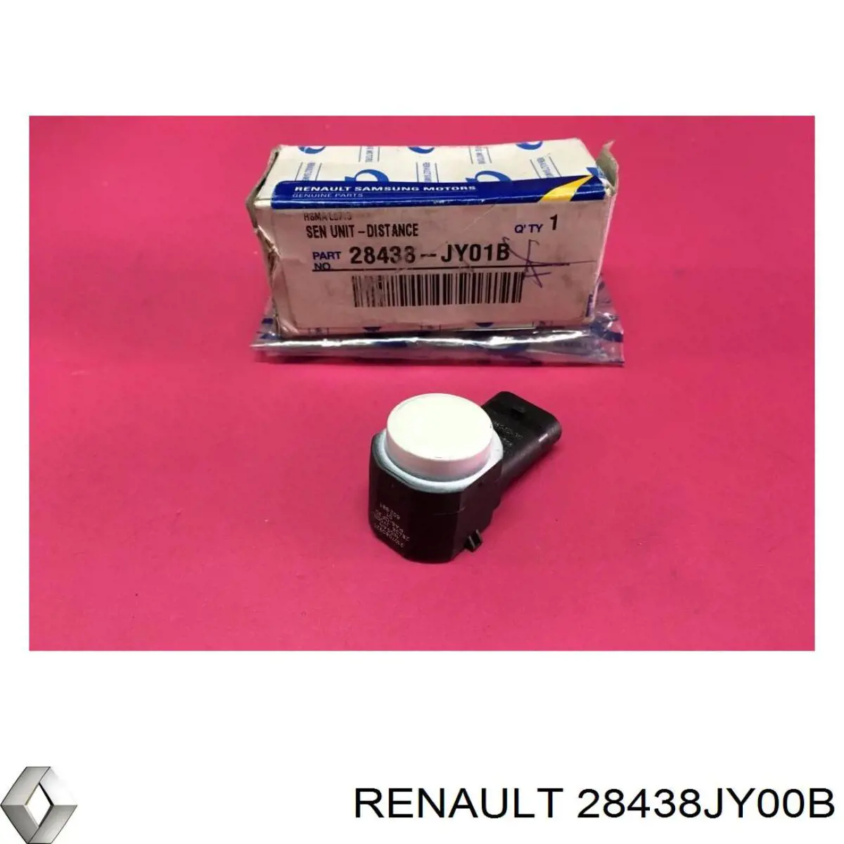 28438JY00B Renault (RVI) sensor traseiro de sinalização de estacionamento (sensor de estacionamento)