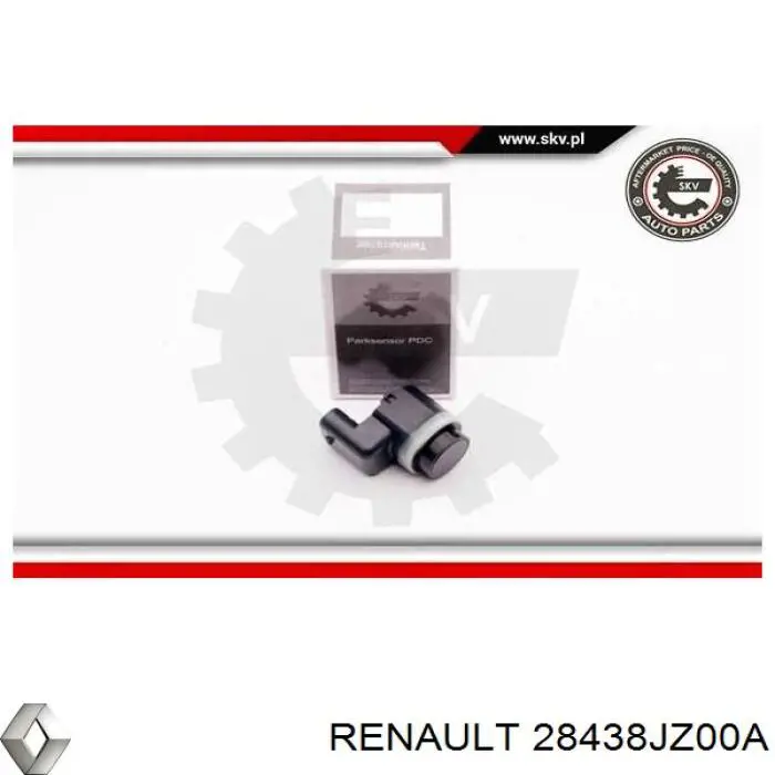28438JZ00A Renault (RVI) sensor dianteiro de sinalização de estacionamento (sensor de estacionamento)
