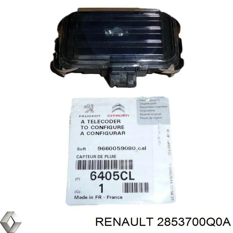 Купить 2853700Q0A Renault (RVI) Пластина датчика дождя