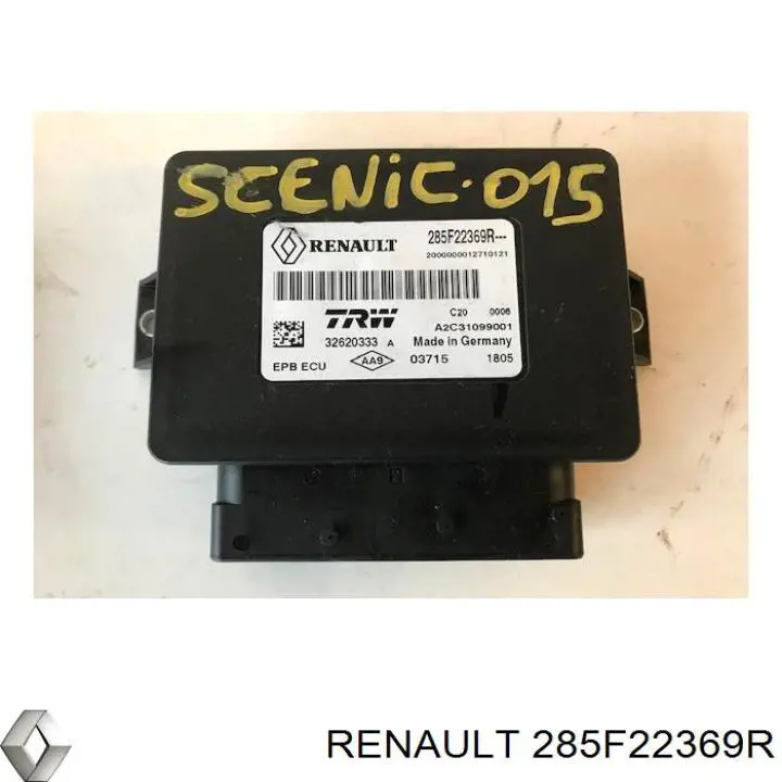 Блок управления (модуль) электромеханического стояночного тормоза на Renault Scenic III 