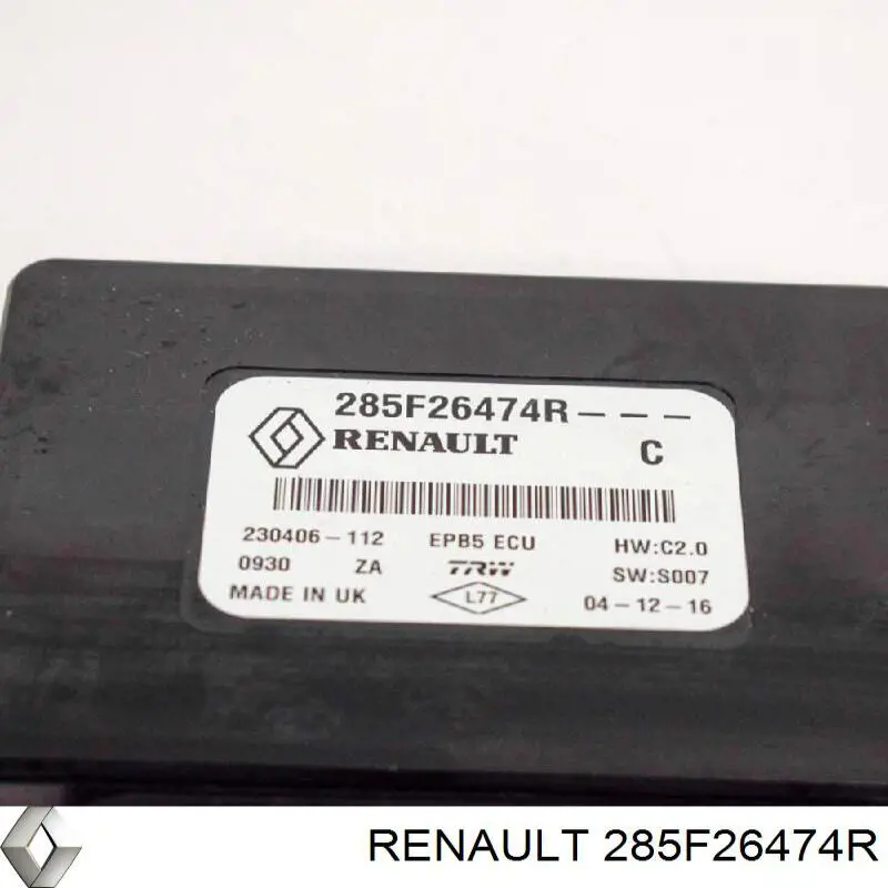 Купить 285F26474R Renault (RVI) Блок управления стояночного тормоза