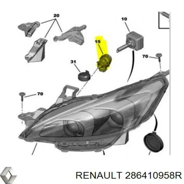 Купить 286410958R Renault (RVI) 