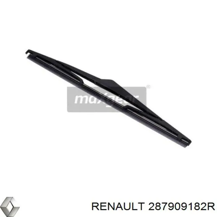 Limpiaparabrisas de luna trasera 287909182R Renault (RVI)