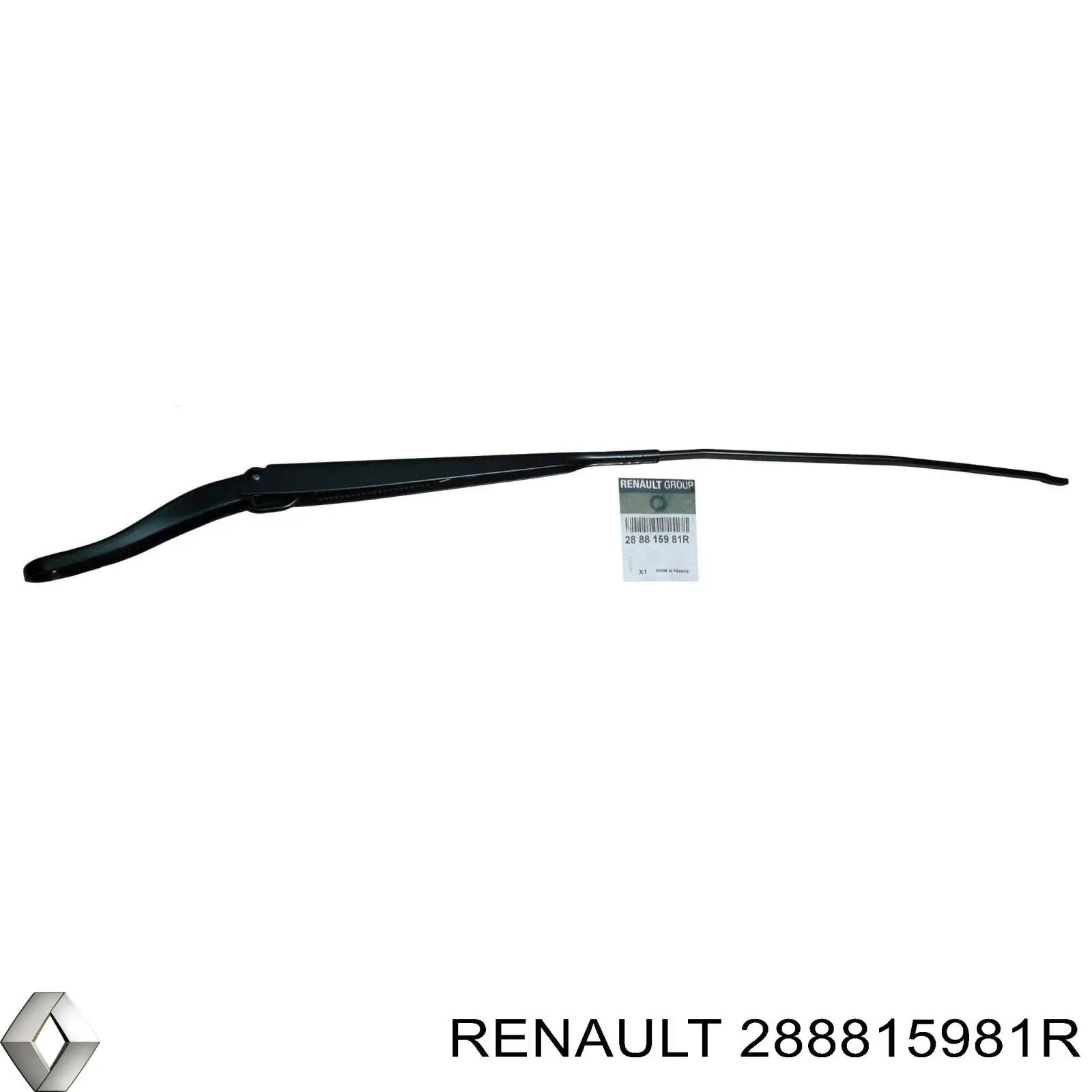 Рычаг-поводок стеклоочистителя лобового стекла на Renault Megane III 