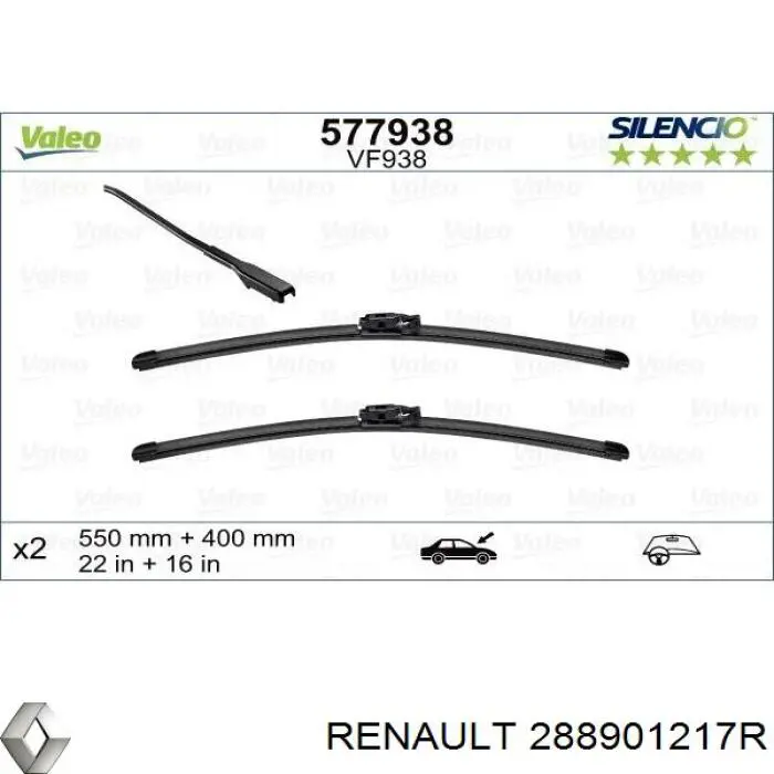 Купить 288901217R Renault (RVI) Бесконтактные дворники