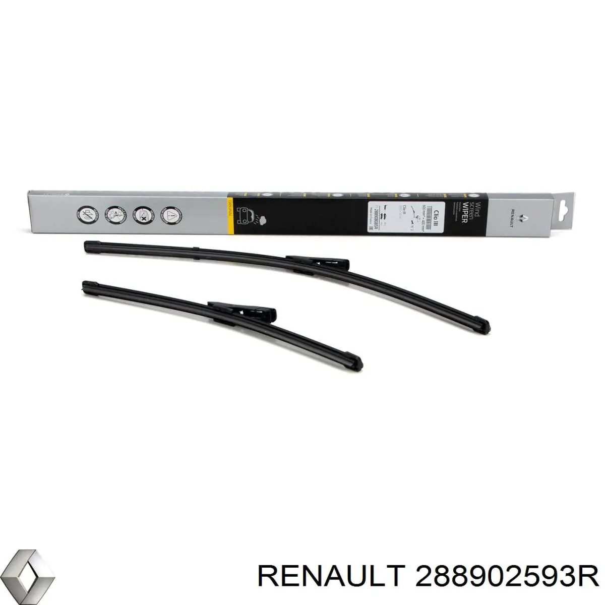 288902593R Renault (RVI) limpa-pára-brisas do pára-brisas de condutor