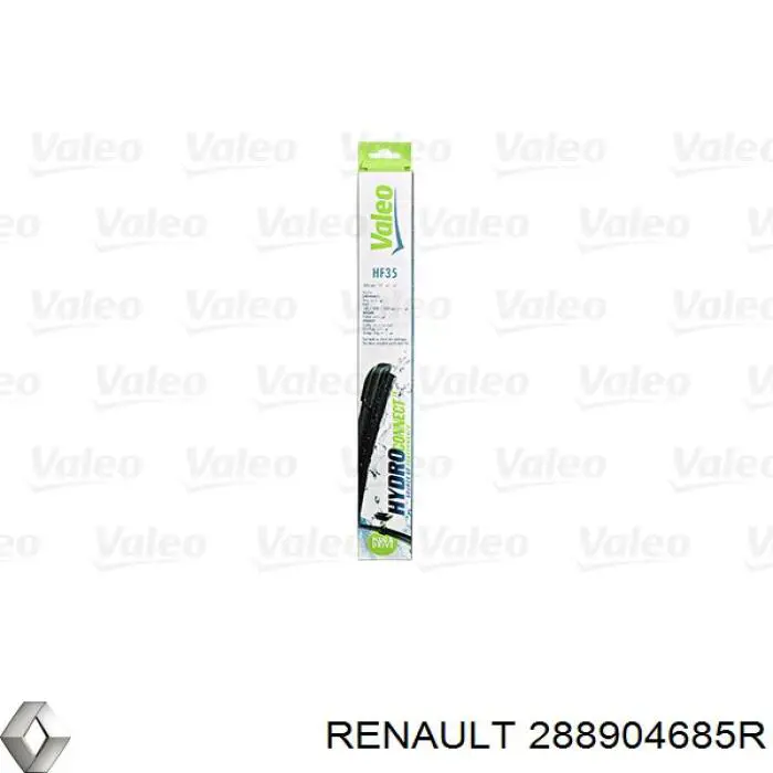 Дворники Renault (RVI) 288904685R цена, от 28.60 USD