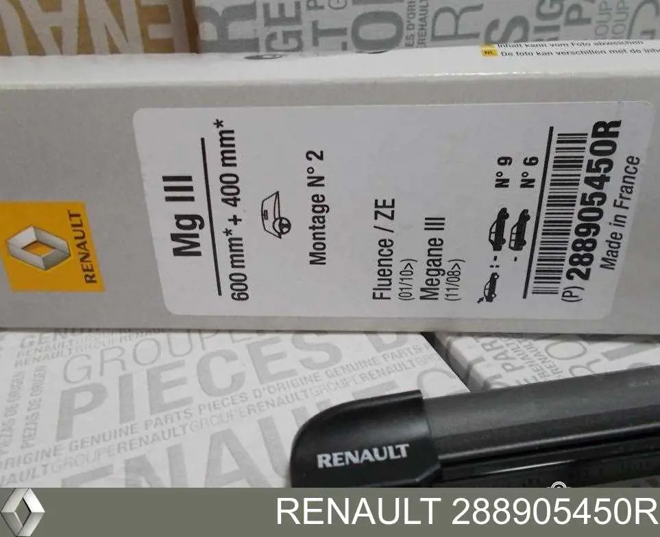 288905450R Renault (RVI) limpa-pára-brisas do pára-brisas, kit de 2 un.