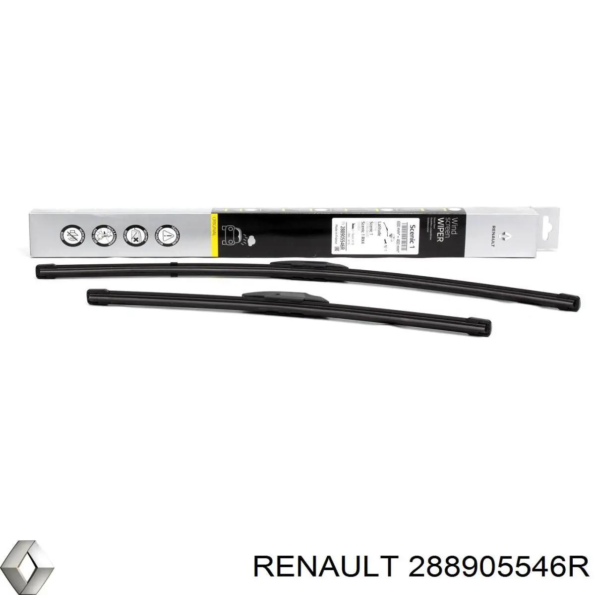 Limpa-pára-brisas do pára-brisas, kit de 2 un. para Renault Scenic (JA0)