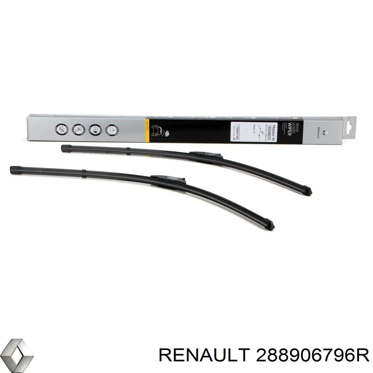 Щетка-дворник лобового стекла водительская 288906796R Renault (RVI)