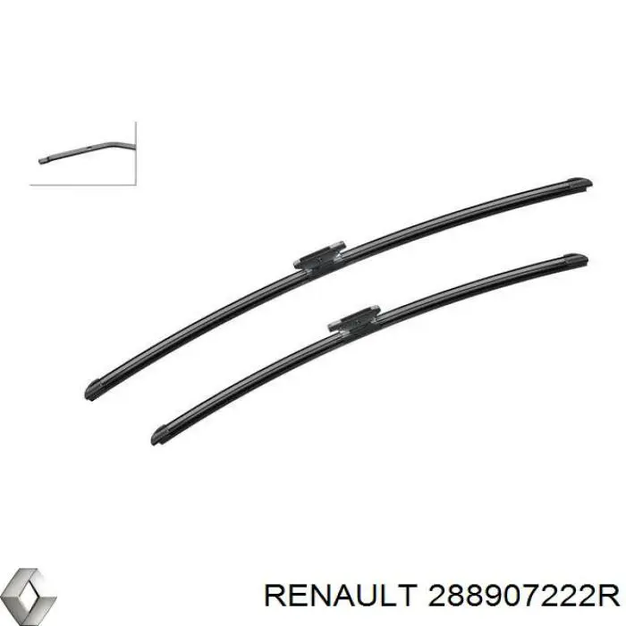 Щетки стеклоочистителя 288907222R Renault (RVI)