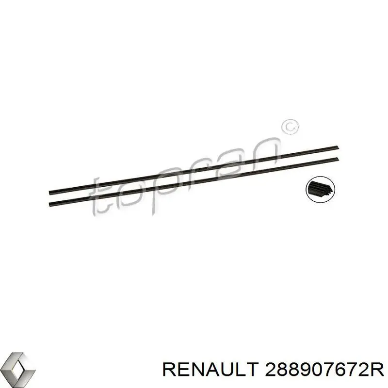288907672R Renault (RVI) Щетка-дворник лобового стекла, водительская