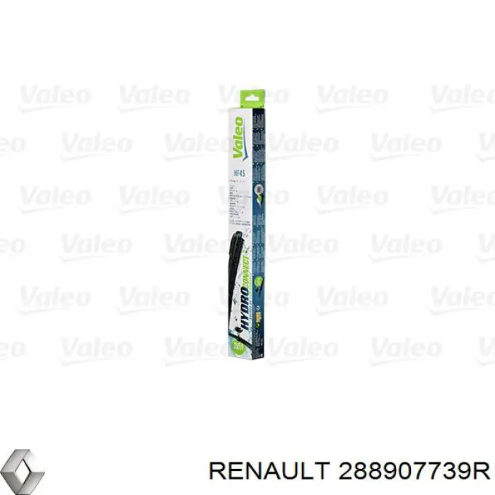 Limpiaparabrisas de luna delantera copiloto 288907739R Renault (RVI)