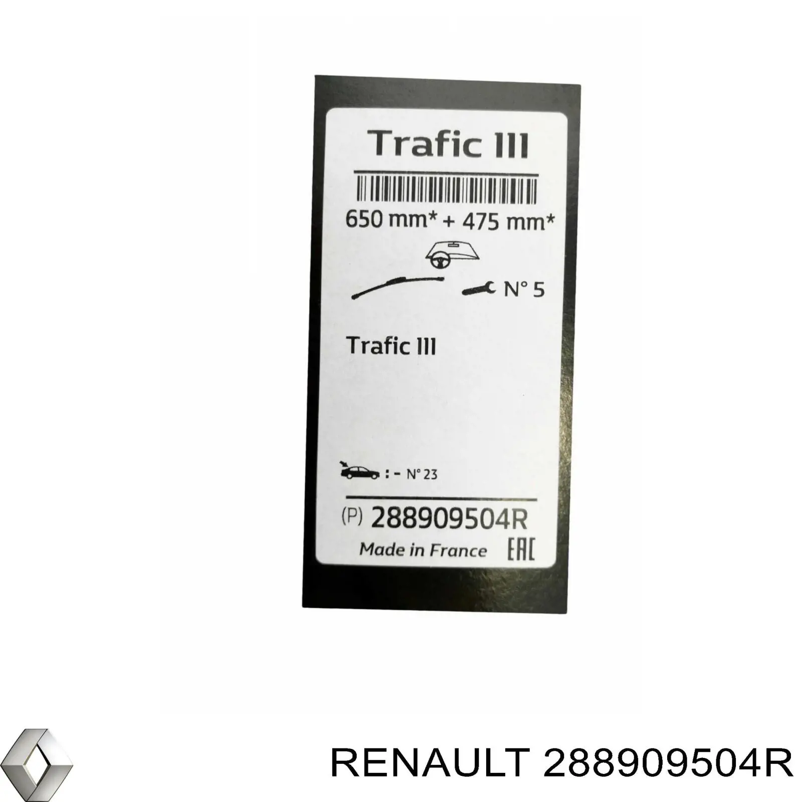Дворники Renault (RVI) 288909504R цена, от 23.74 USD