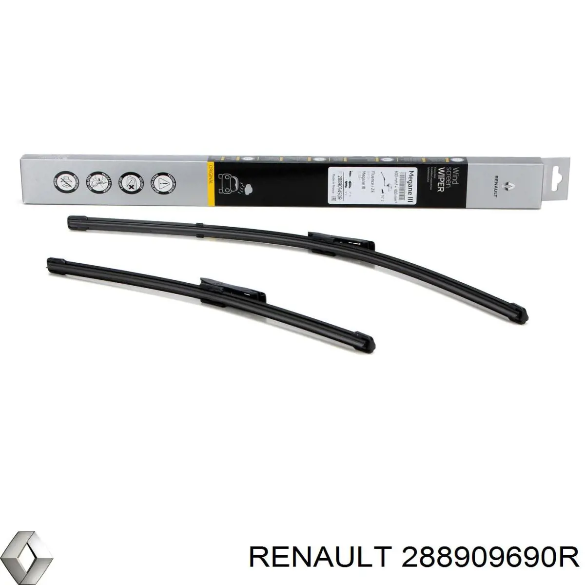 Щетка-дворник лобового стекла, пассажирская Renault (RVI) 288909690R цена, от 11.47 USD