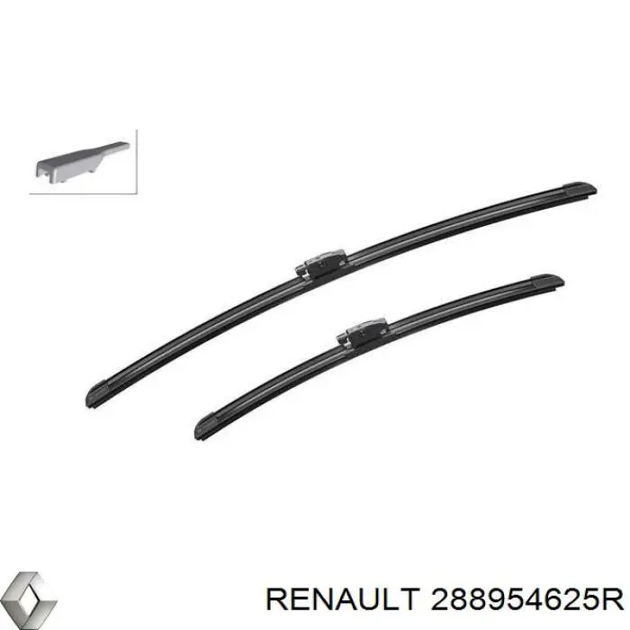 288954625R Renault (RVI) щетка-дворник лобового стекла, комплект из 2 шт.