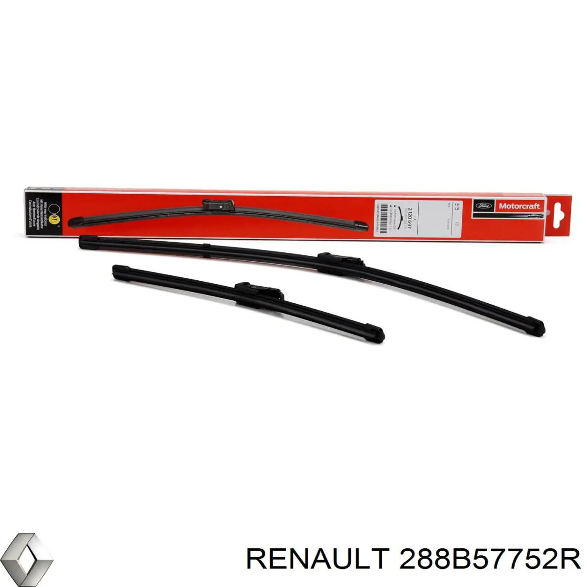 Купить 288B57752R Renault (RVI) Щетка-дворник лобового стекла водительская