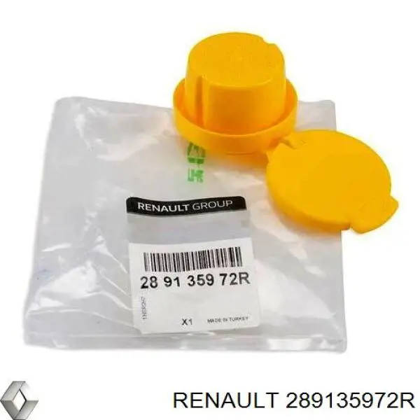 Tapa de depósito del agua de lavado 289135972R Renault (RVI)