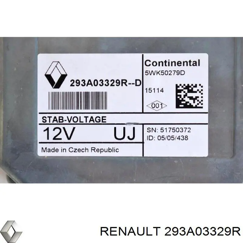 293A03329R Renault (RVI) Аккумуляторная батарея