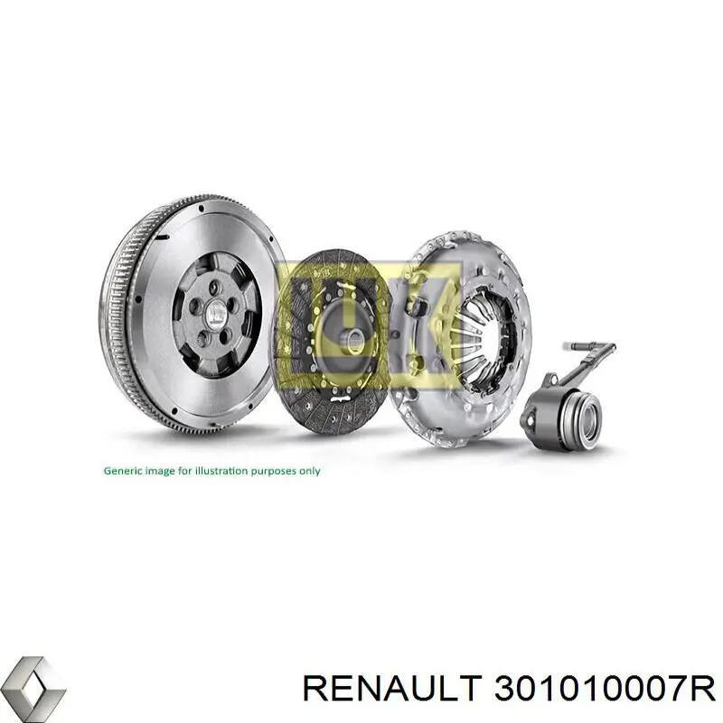 Купить 301010007R Renault (RVI) Комплект сцепления (диск, корзина, подшипник)
