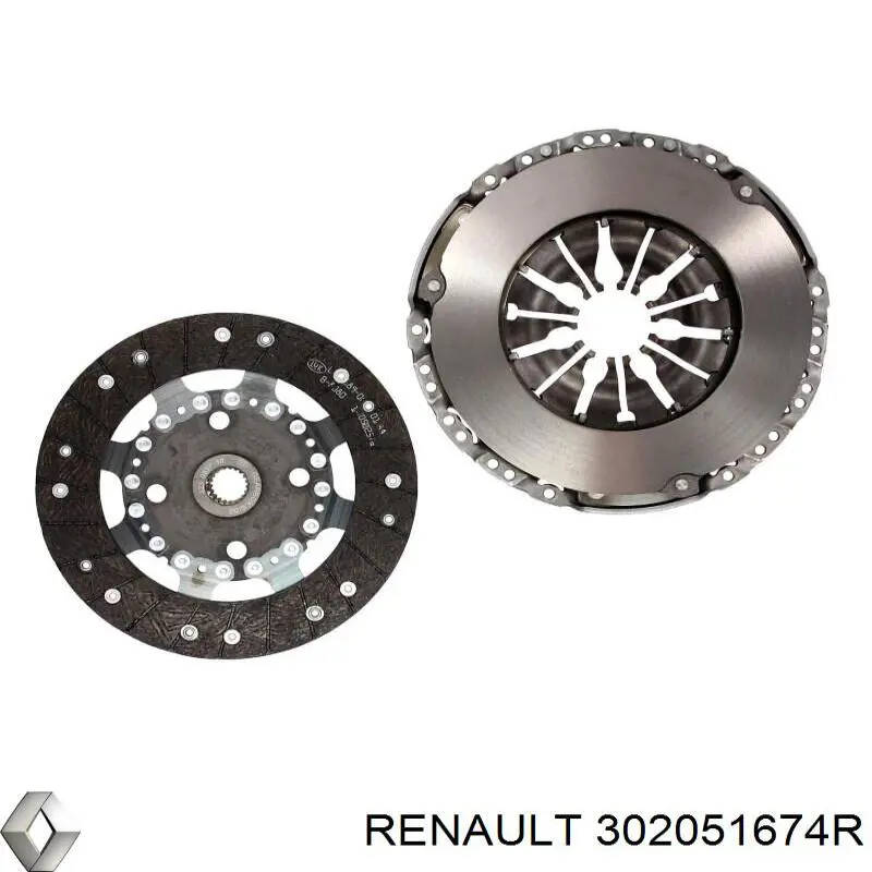 Комплект сцепления (3 части) Renault (RVI) 302051674R цена, от 120.06 USD