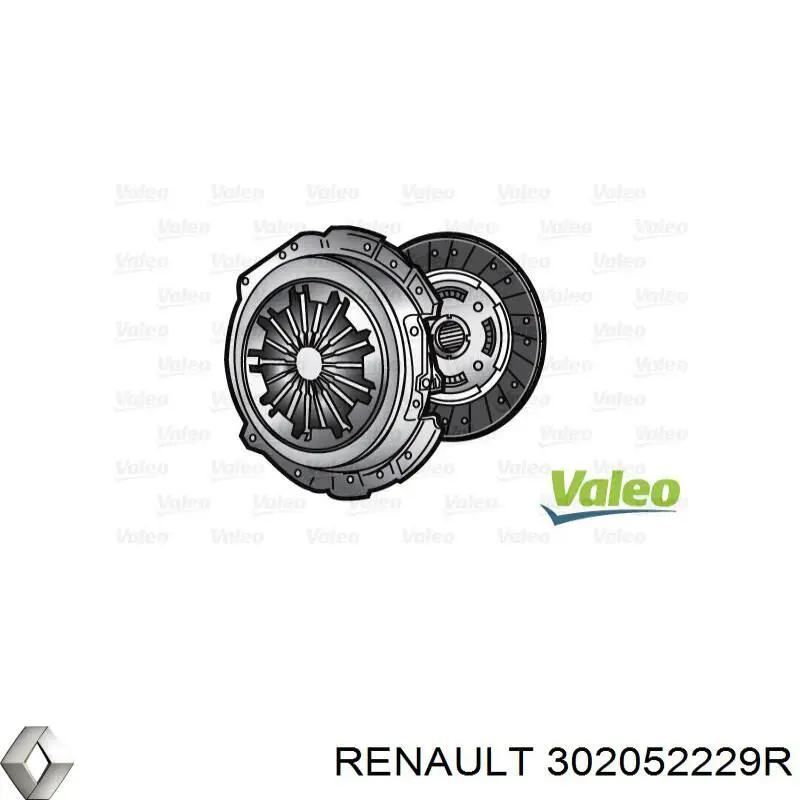 302052229R Renault (RVI) kit de embraiagem (3 peças)