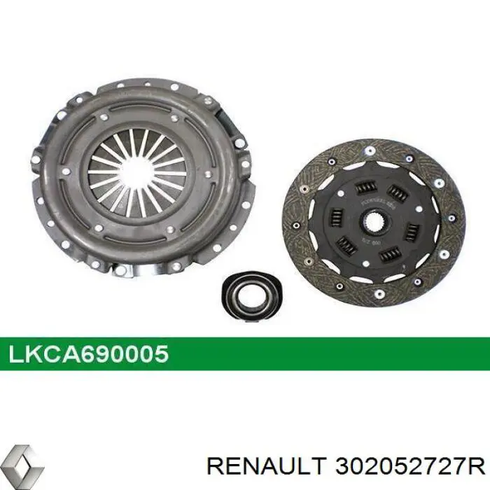 Купить 302052727R Renault (RVI) Комплект сцепления (диск, корзина, подшипник)