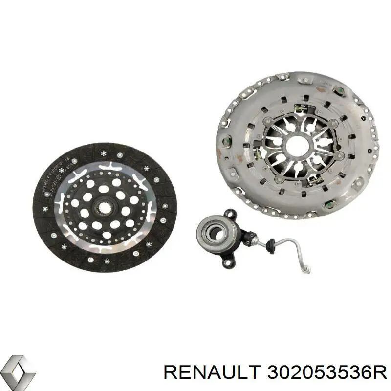 Купить 302053536R Renault (RVI) Комплект сцепления (диск, корзина, подшипник)