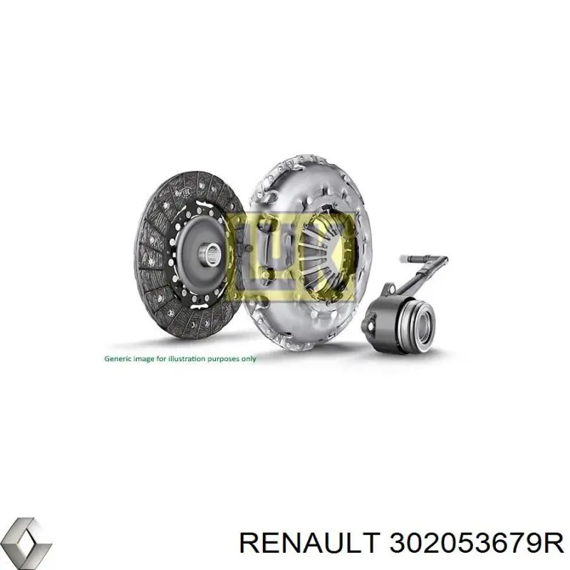 302053679R Renault (RVI) kit de embraiagem (3 peças)