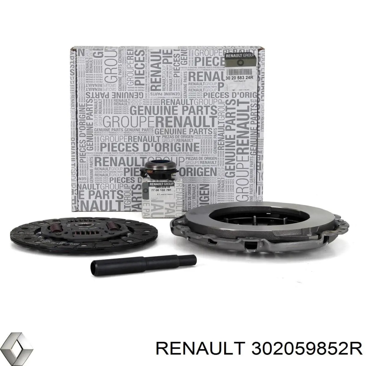 302059852R Renault (RVI) kit de embraiagem (3 peças)