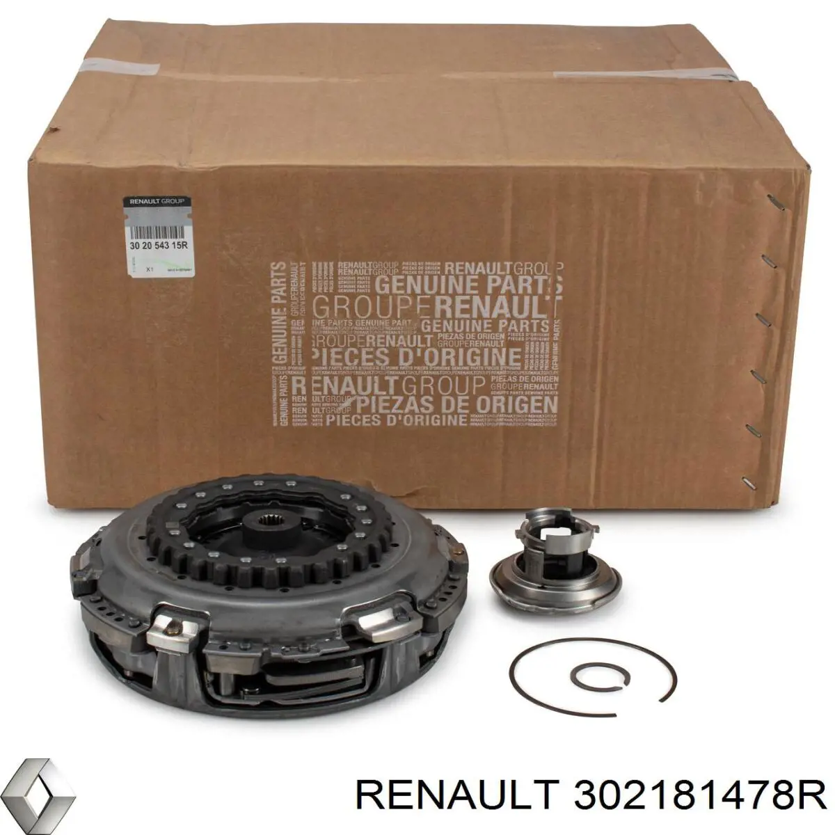 302181478R Renault (RVI) kit de embraiagem (3 peças)