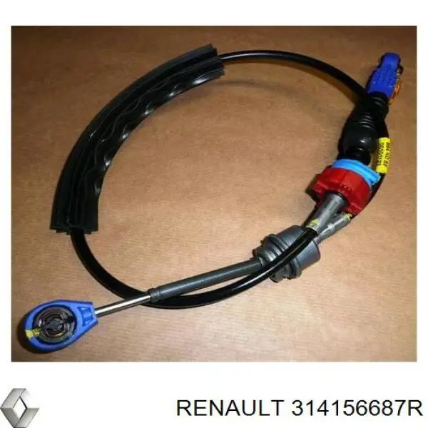 314156687R Renault (RVI) cabo de mudança (de seleção de velocidade)
