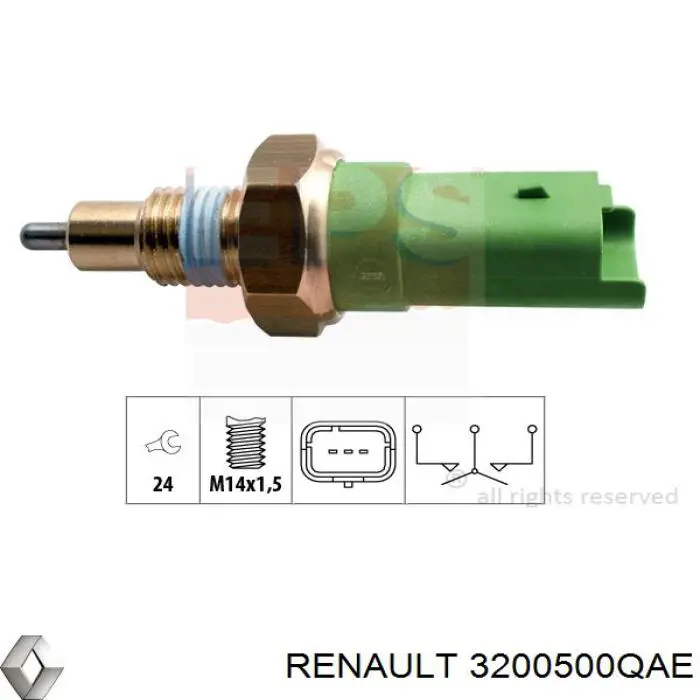 Датчик включения фонарей заднего хода Renault (RVI) 3200500QAE