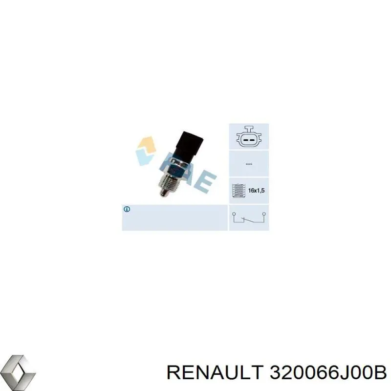 Датчик включения фонарей заднего хода Renault (RVI) 320066J00B