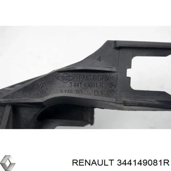 344149081R Renault (RVI) consola de fixação de cabos da caixa de mudança