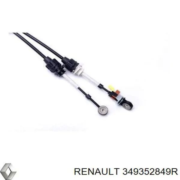 349352849R Renault (RVI) cabo de mudança duplo