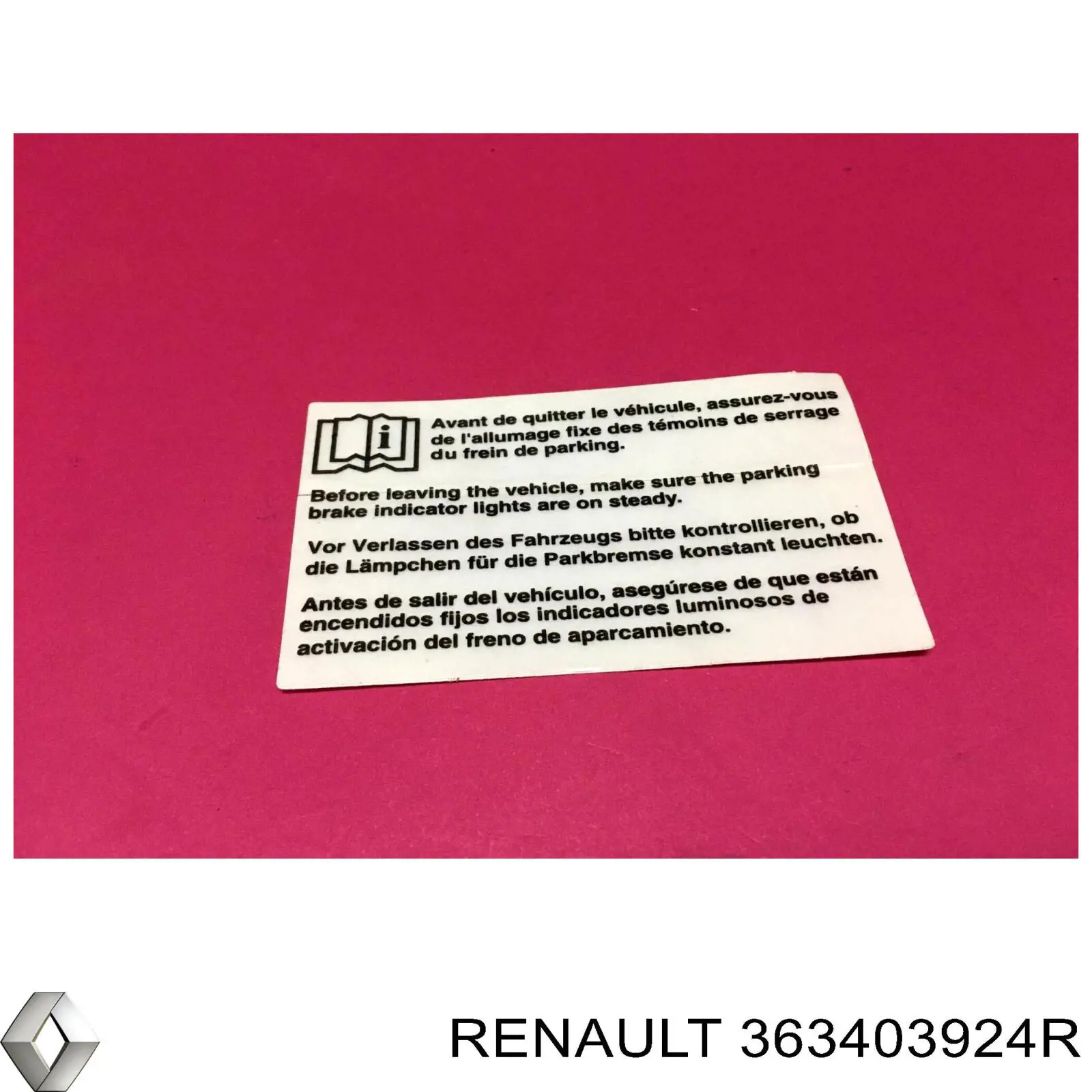 363403924R Renault (RVI) 