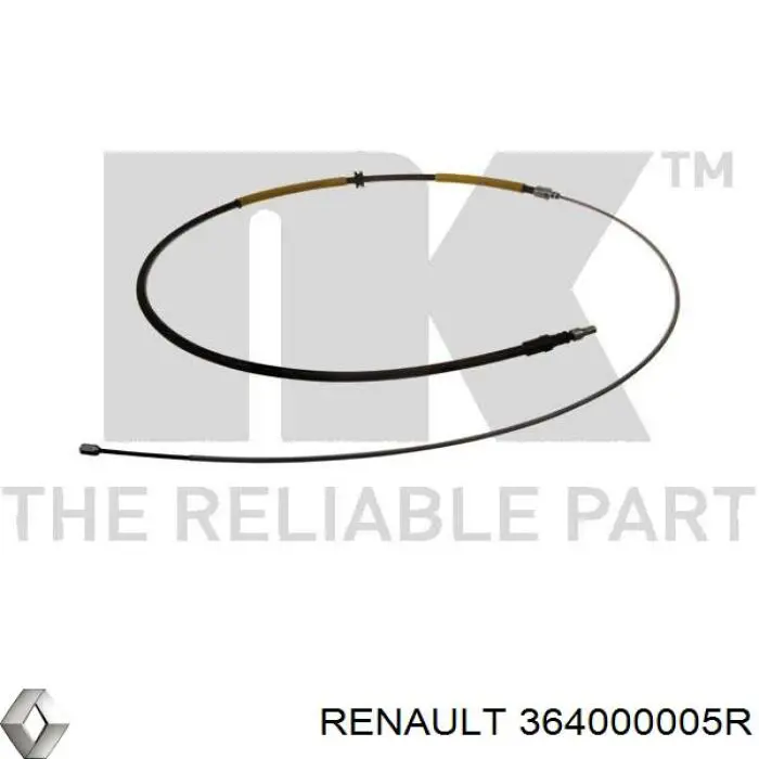 Задний трос ручника Renault (RVI) 364000005R цена, от 22.55 USD