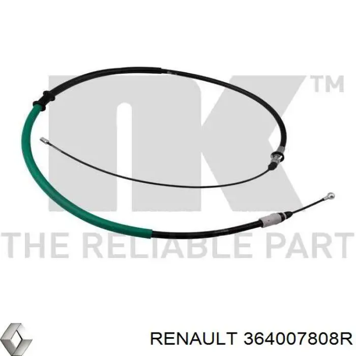 Задний трос ручника 364007808R Renault (RVI)