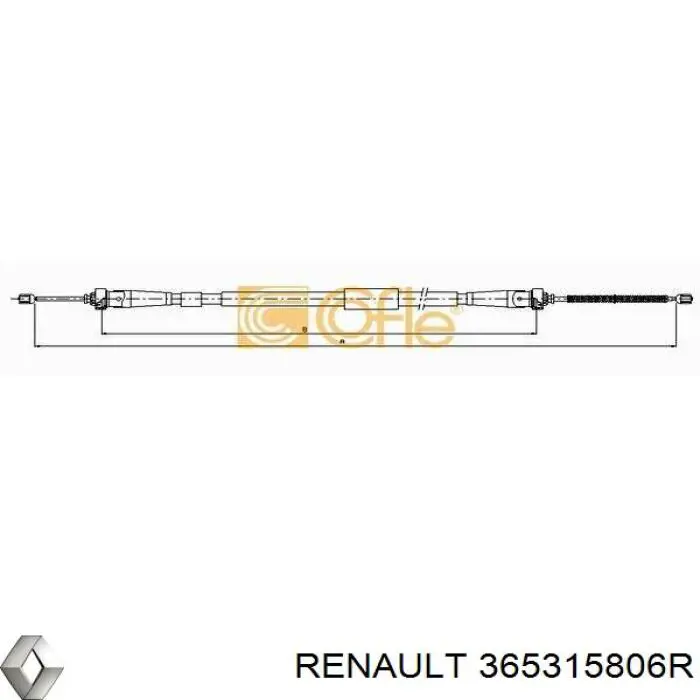 Трос ручного тормоза задний Bosch 1987482639 цена, от 19.85 USD
