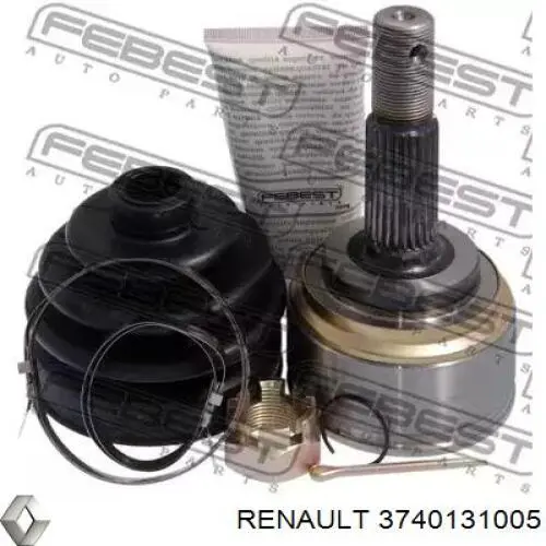 Полуось (привод) передняя левая 3740131005 Renault (RVI)