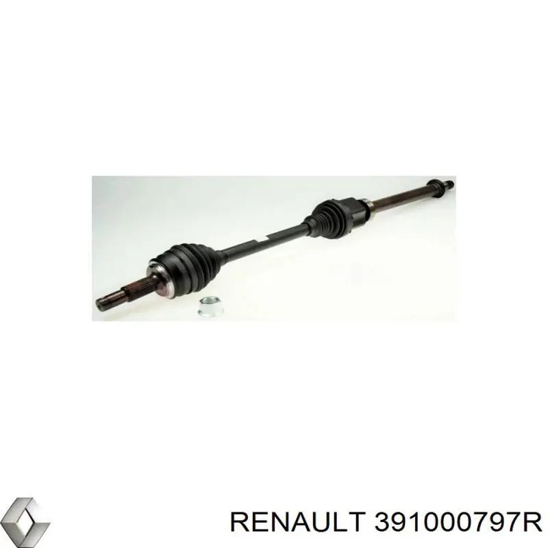 Полуось (привод) передняя правая 391000797R Renault (RVI)