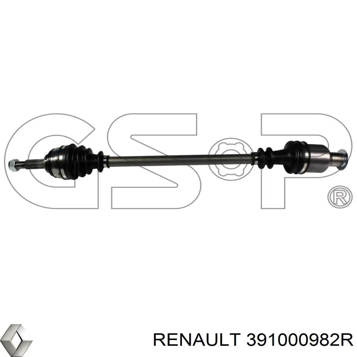 391000982R Renault (RVI) semieixo (acionador dianteiro direito)