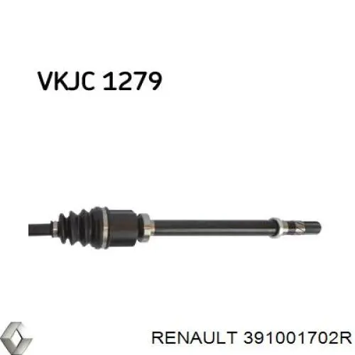 Привод передний правый Renault (RVI) 391001702R цена, от 67.42 USD